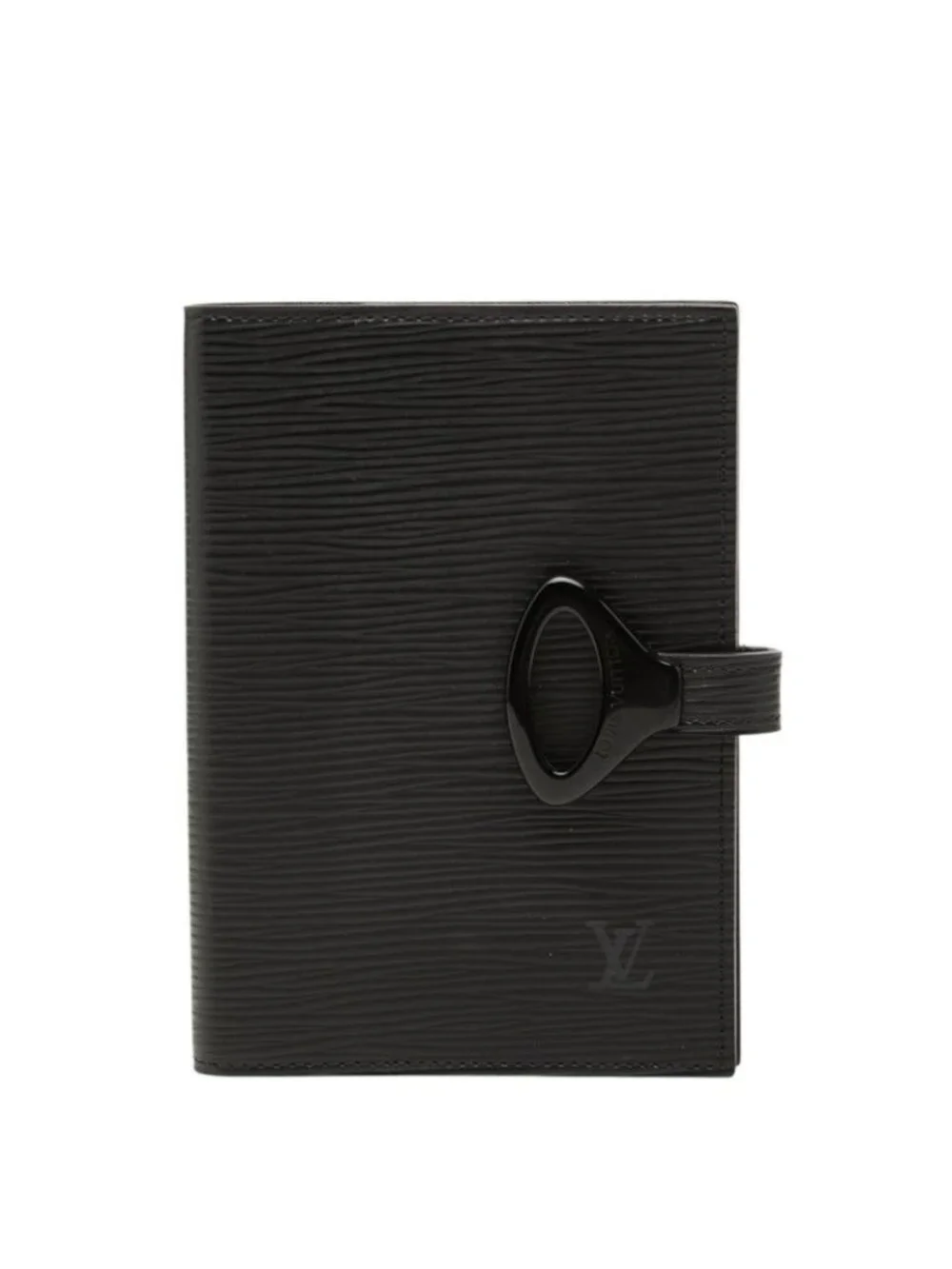 Louis Vuitton Epi Agenda PM Planner Noir Black Leather Ring